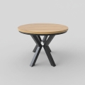 Tavolo da pranzo allungabile CONVI 100/140x73 cm rovere craft/nero