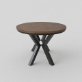 Tavolo da pranzo allungabile CONVI 100/140x73 cm rovere Lefkas/nero