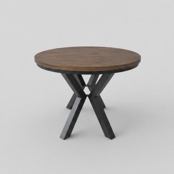 Tavolo da pranzo allungabile CONVI 100/140x73 cm rovere Lefkas/nero