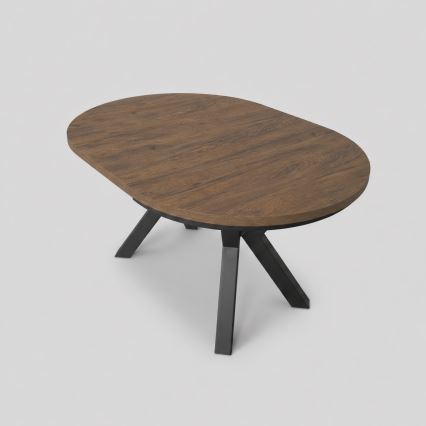 Tavolo da pranzo allungabile CONVI 100/140x73 cm rovere Lefkas/nero