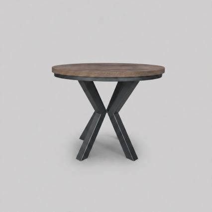 Tavolo da pranzo allungabile CONVI 100/140x73 cm rovere Lefkas/nero