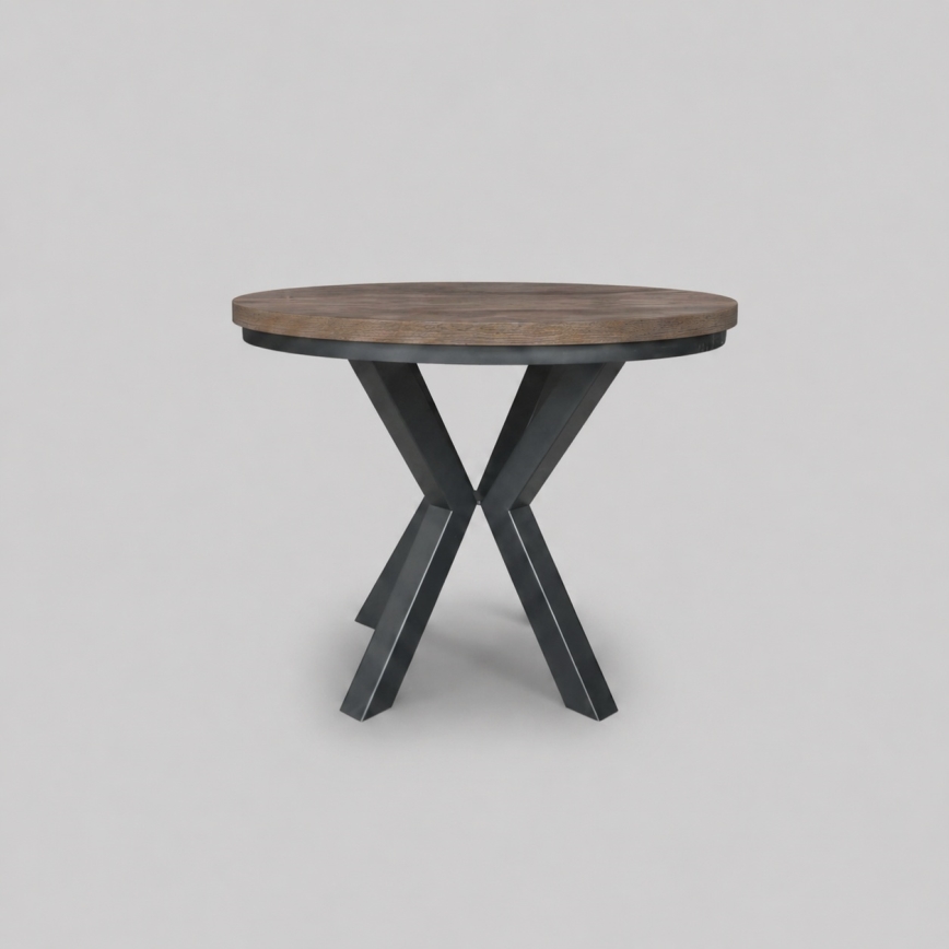 Tavolo da pranzo allungabile CONVI 100/140x73 cm rovere Lefkas/nero