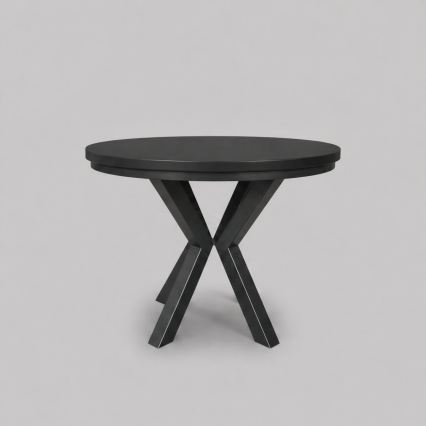 Tavolo da pranzo allungabile CONVI 100/140x77 cm nero