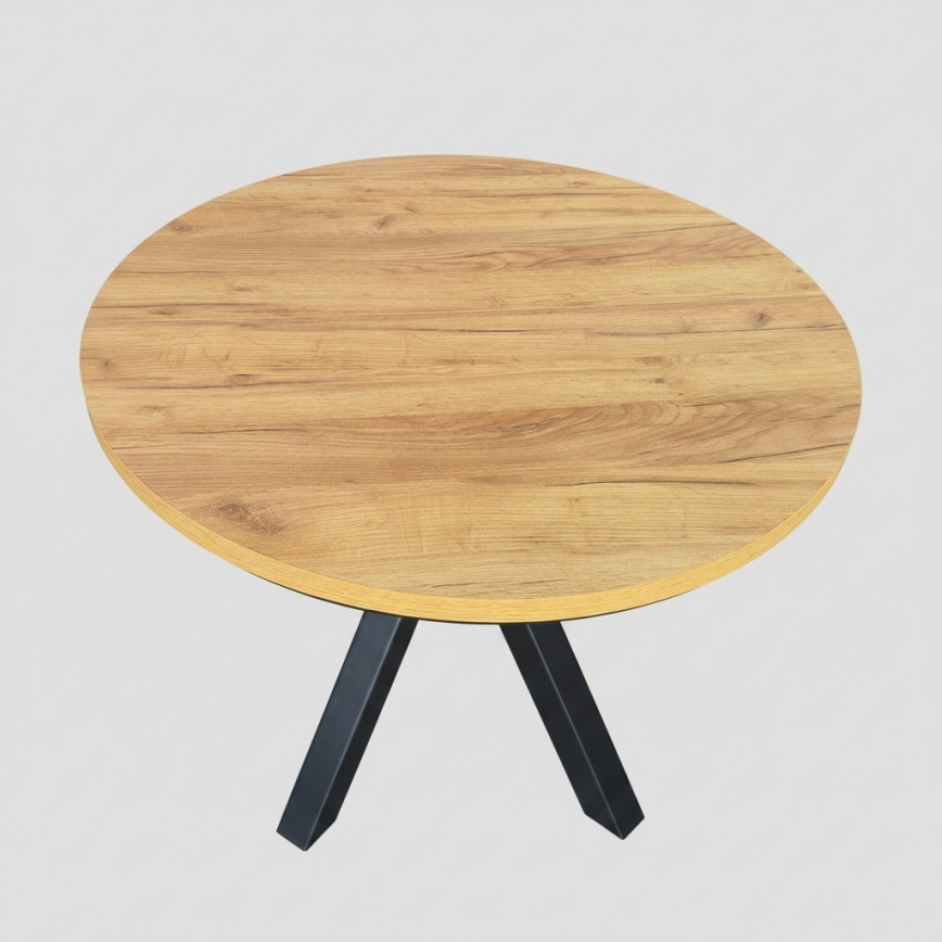 Tavolo da pranzo allungabile CONVI 100/140x77 cm rovere craft/nero