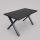 Tavolo da pranzo allungabile DOMO 150/190x80 cm nero