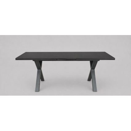 Tavolo da pranzo allungabile DOMO 150/190x80 cm nero