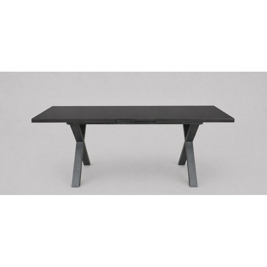 Tavolo da pranzo allungabile DOMO 150/190x80 cm nero