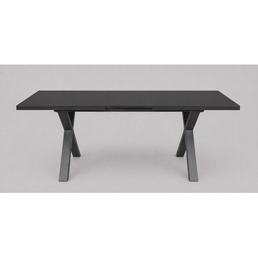 Tavolo da pranzo allungabile DOMO 150/190x80 cm nero