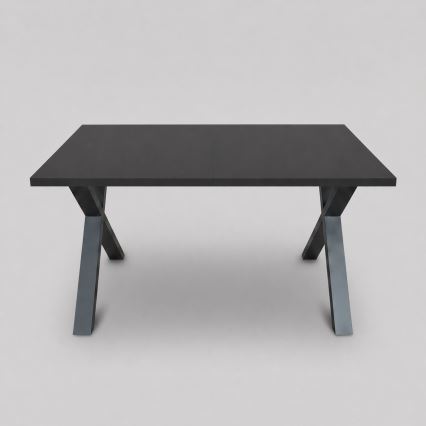 Tavolo da pranzo allungabile DOMO 150/190x80 cm nero