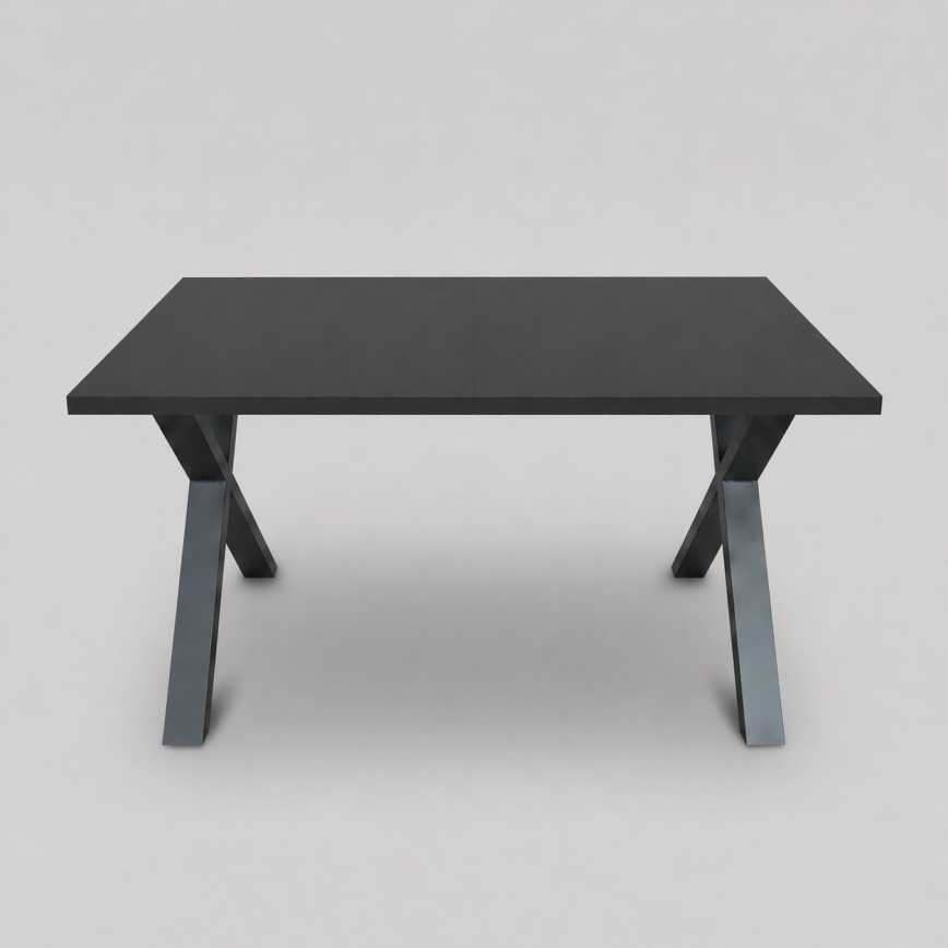 Tavolo da pranzo allungabile DOMO 150/190x80 cm nero