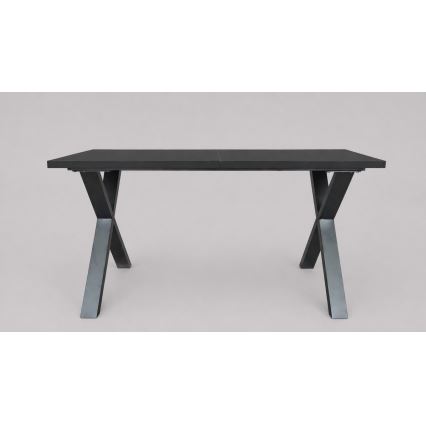 Tavolo da pranzo allungabile DOMO 150/190x80 cm nero