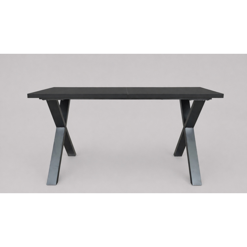 Tavolo da pranzo allungabile DOMO 150/190x80 cm nero