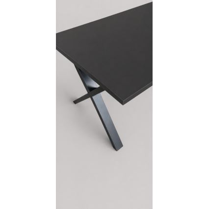 Tavolo da pranzo allungabile DOMO 150/190x80 cm nero