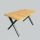 Tavolo da pranzo allungabile DOMO 150/190x80 cm rovere craft/nero