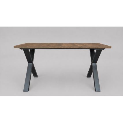 Tavolo da pranzo allungabile DOMO 150/190x80 cm rovere Lefkas/nero