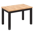 Tavolo da pranzo allungabile DOO 120/160x75 cm rovere craft/nero