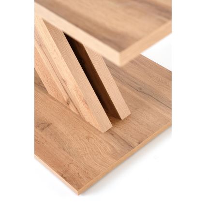 Tavolo da pranzo allungabile DROM 130/175x85 cm rovere wotan/nero