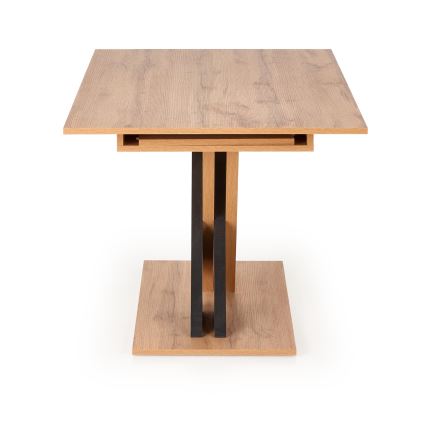 Tavolo da pranzo allungabile DROM 130/175x85 cm rovere wotan/nero
