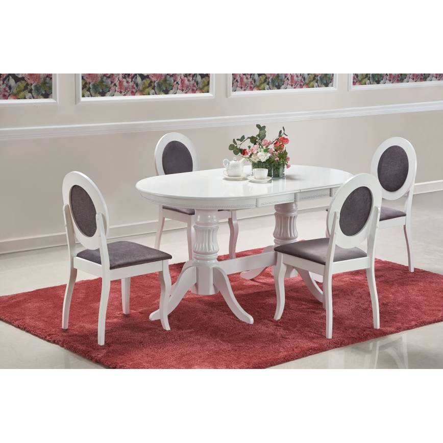 Tavolo da pranzo allungabile FUERTE 150/190 x 90 cm bianco
