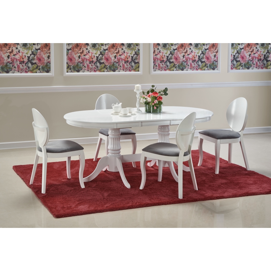 Tavolo da pranzo allungabile FUERTE 150/190 x 90 cm bianco