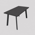 Tavolo da pranzo allungabile KERNO 150/190x80 cm nero