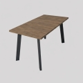 Tavolo da pranzo allungabile KERNO 150/190x80 cm rovere Lefkas/nero