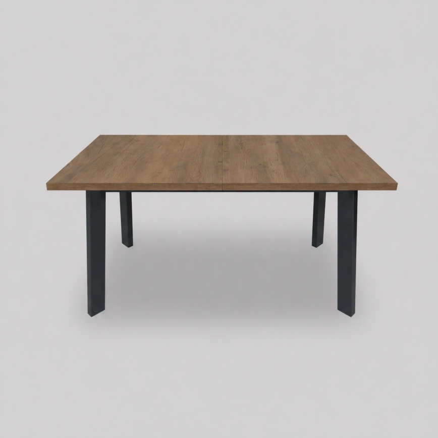 Tavolo da pranzo allungabile KERNO 150/190x80 cm rovere Lefkas/nero