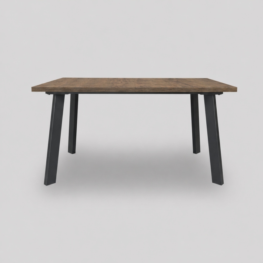 Tavolo da pranzo allungabile KERNO 150/190x80 cm rovere Lefkas/nero