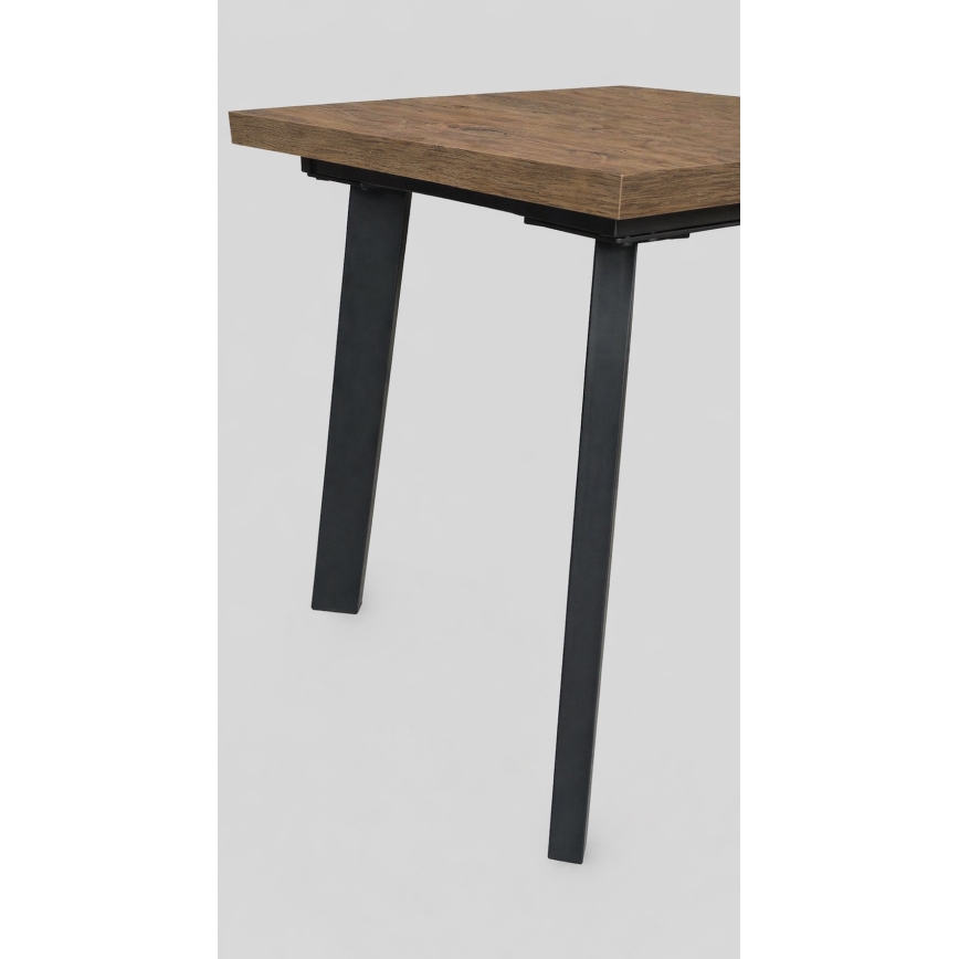 Tavolo da pranzo allungabile KERNO 150/190x80 cm rovere Lefkas/nero