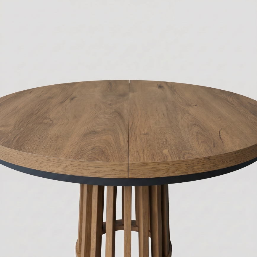 Tavolo da pranzo allungabile NEXUS 100/140x77 cm rovere lefkas/nero