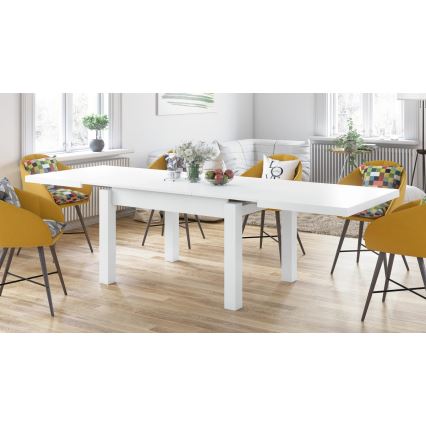 Tavolo da pranzo allungabile per 12 persone RALF 120/270x90 cm bianco