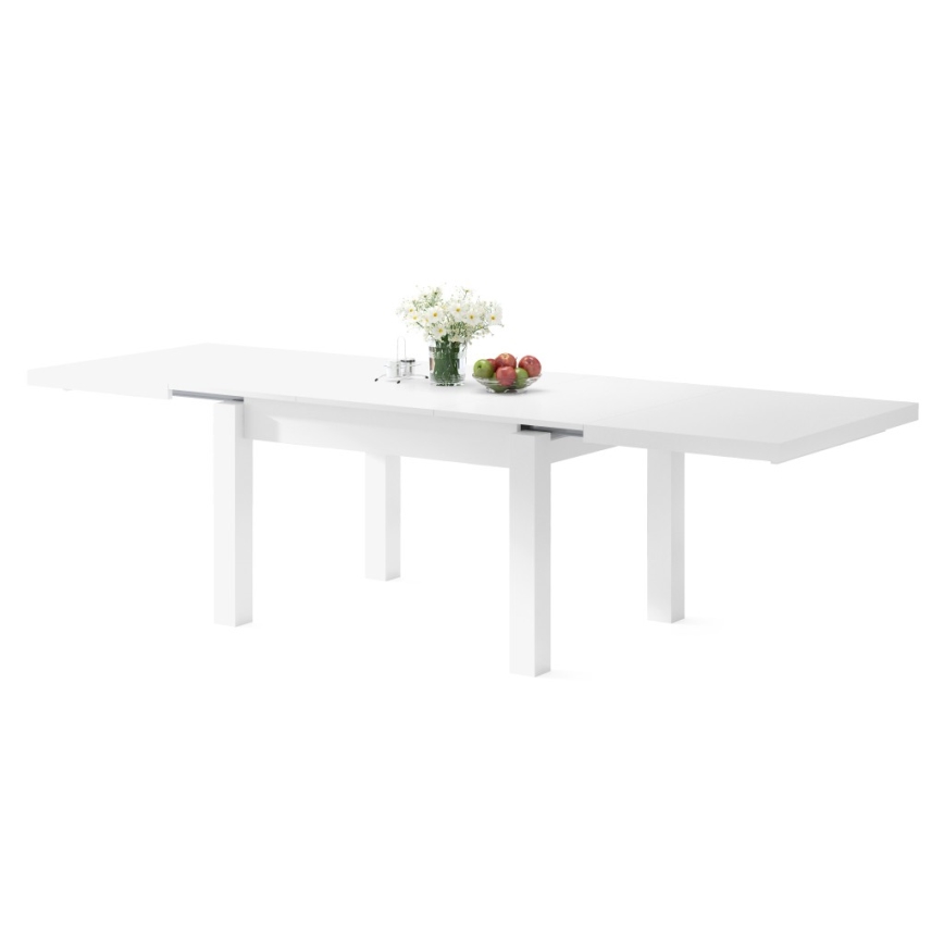 Tavolo da pranzo allungabile per 12 persone RALF 120/270x90 cm bianco