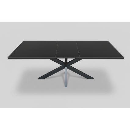 Tavolo da pranzo allungabile SAMLE 150/190x80 cm nero