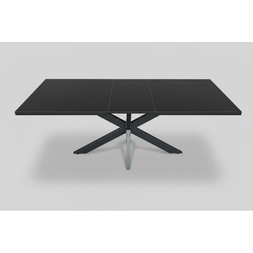 Tavolo da pranzo allungabile SAMLE 150/190x80 cm nero