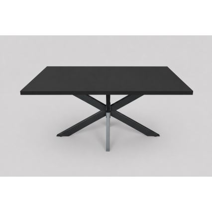 Tavolo da pranzo allungabile SAMLE 150/190x80 cm nero