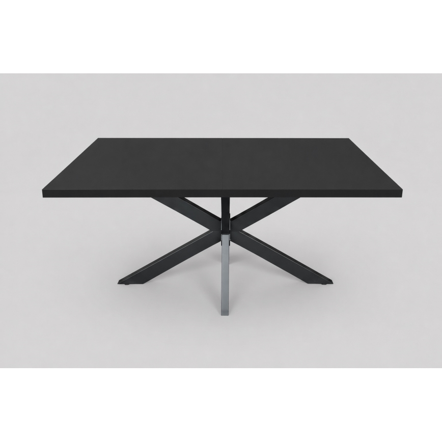Tavolo da pranzo allungabile SAMLE 150/190x80 cm nero