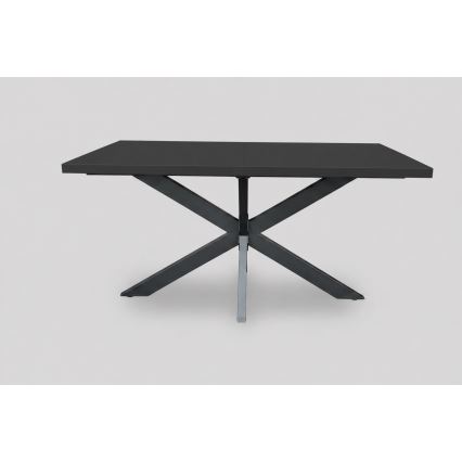 Tavolo da pranzo allungabile SAMLE 150/190x80 cm nero