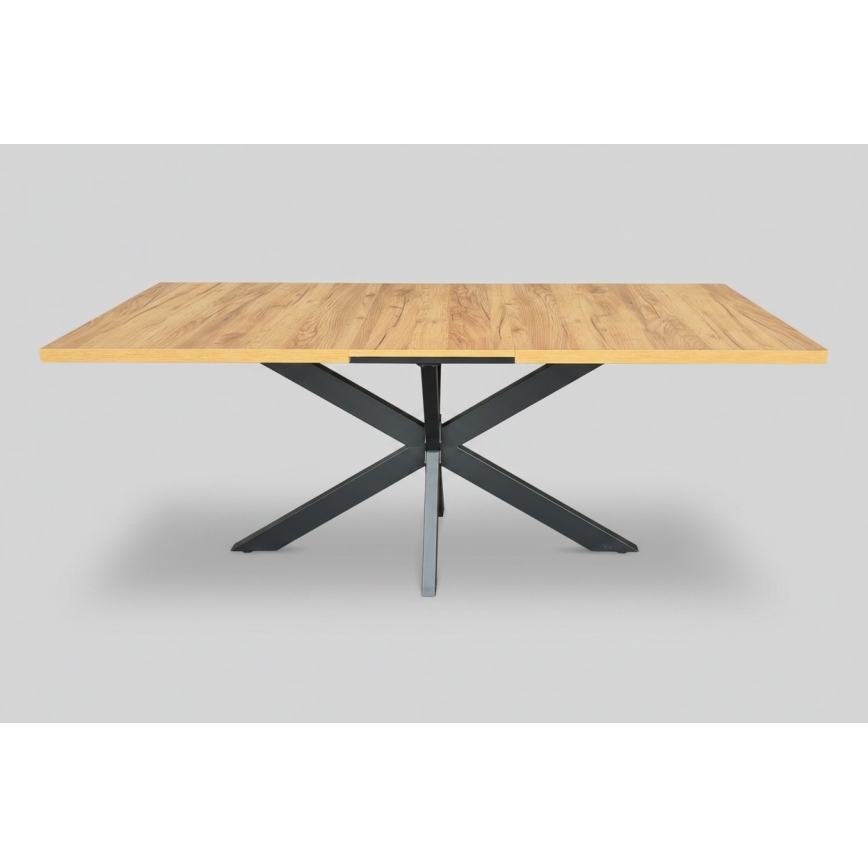 Tavolo da pranzo allungabile SAMLE 150/190x80 cm rovere craft/nero