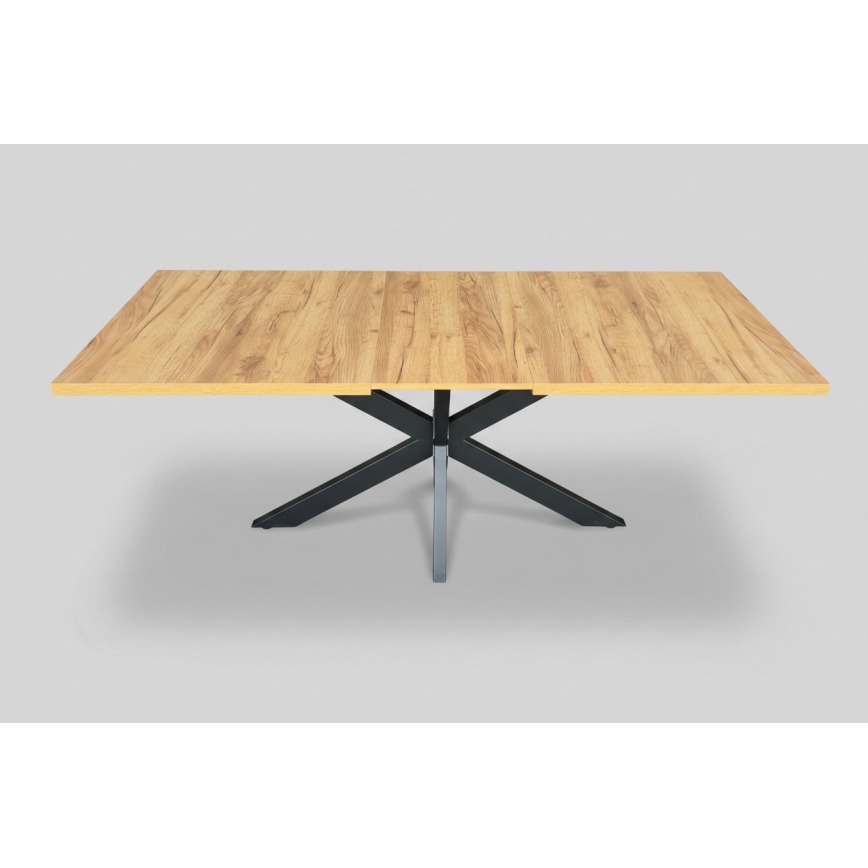 Tavolo da pranzo allungabile SAMLE 150/190x80 cm rovere craft/nero