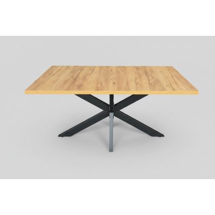 Tavolo da pranzo allungabile SAMLE 150/190x80 cm rovere craft/nero