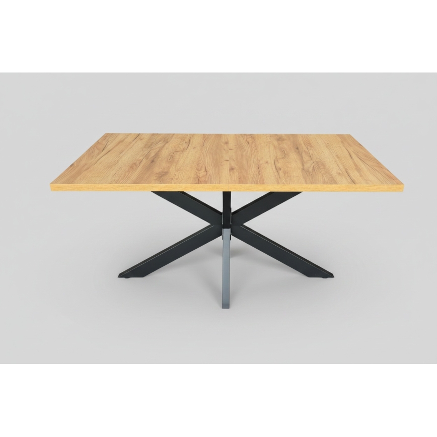 Tavolo da pranzo allungabile SAMLE 150/190x80 cm rovere craft/nero