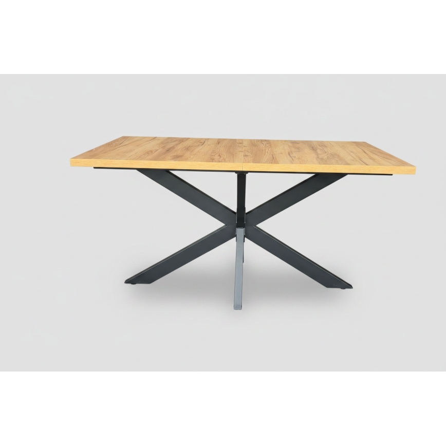 Tavolo da pranzo allungabile SAMLE 150/190x80 cm rovere craft/nero