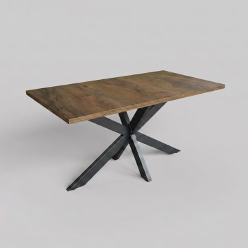 Tavolo da pranzo allungabile SAMLE 150/190x80 cm rovere Lefkas/nero