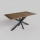 Tavolo da pranzo allungabile SAMLE 150/190x80 cm rovere Lefkas/nero