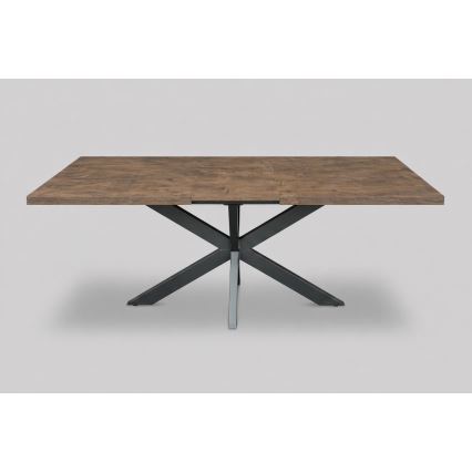 Tavolo da pranzo allungabile SAMLE 150/190x80 cm rovere Lefkas/nero