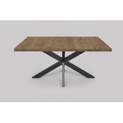 Tavolo da pranzo allungabile SAMLE 150/190x80 cm rovere Lefkas/nero
