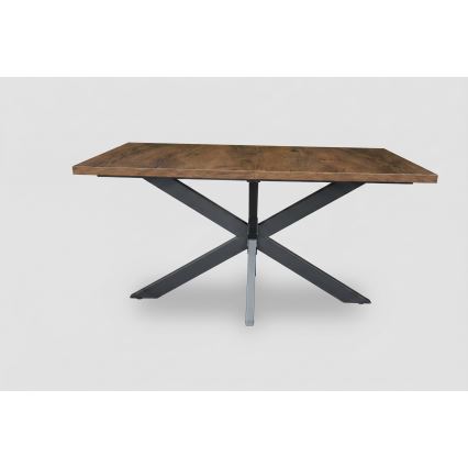 Tavolo da pranzo allungabile SAMLE 150/190x80 cm rovere Lefkas/nero