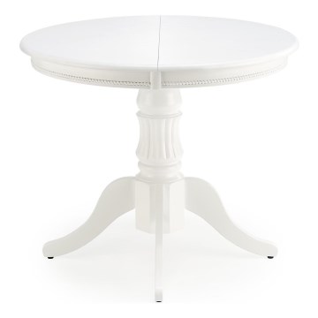 Tavolo da pranzo allungabile WILLIAM 75x124 cm bianco