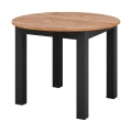 Tavolo da pranzo allungabile WILY rovere artisan/nero