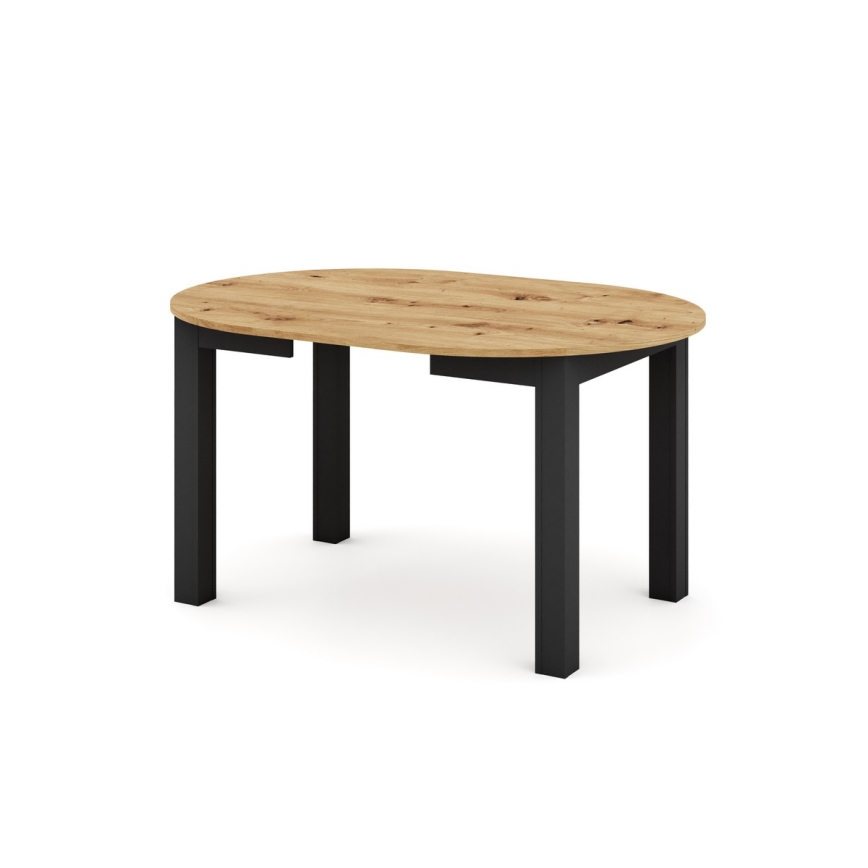 Tavolo da pranzo allungabile WILY rovere artisan/nero
